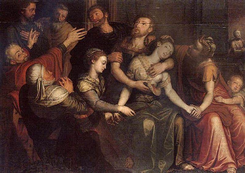 Bernaert de Ryckere The Death of Lucretia Norge oil painting art